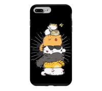 Custodia per iPhone 7 Plus/8 Plus Cats Meowtain Pile Cat Anime Kawaii, divertente regalo per amanti dei gattini