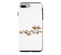 Custodia per iPhone 7 Plus/8 Plus Cavalier King Charles Spaniel Western Cowboy Amante dei cani