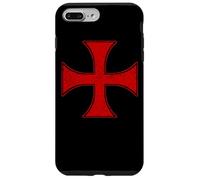 Custodia per iPhone 7 Plus/8 Plus CAVALIERI TEMPLARI CROCE PATTEE CRUSADER ORDINE DELLA CROCE ROSSA