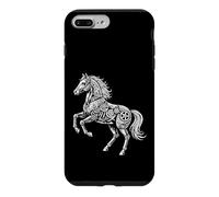 Custodia per iPhone 7 Plus/8 Plus Cavallo Steampunk Vintage Meccanico Ingranaggio Retro Orologio Art