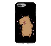 Custodia per iPhone 7 Plus/8 Plus Caviidae Caviidae è innamorata di Flower