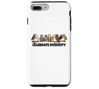 Custodia per iPhone 7 Plus/8 Plus Celebrate Diversity Tipo di Gufi Camicia per gli amanti dei Gufi