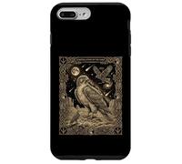 Custodia per iPhone 7 Plus/8 Plus Celeste Hawk Totem xilografia Costellazione Deserto Luna