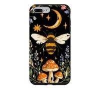 Custodia per iPhone 7 Plus/8 Plus Celestial Bee Moon Mushroom Cottagecore Botanical