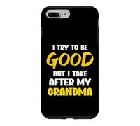 Custodia per iPhone 7 Plus/8 Plus Cerco di essere buono ma mi prendo cura di mia nonna, bambini, ragazzi e ragazze