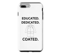 Custodia per iPhone 7 Plus/8 Plus Cerimonia del cappotto bianco dello studente di medicina rivestita dedicata educata
