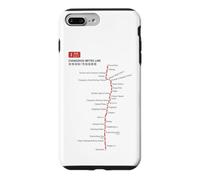 Custodia per iPhone 7 Plus/8 Plus Changzhou Train Railway - Souvenir Route Map China
