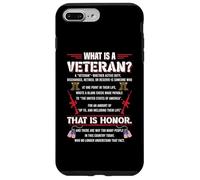 Custodia per iPhone 7 Plus/8 Plus Che cos'è un veterano che è onore militare veterani patriottici