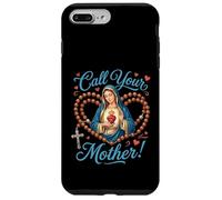 Custodia per iPhone 7 Plus/8 Plus Chiama Tua Madre. Vergine Maria Con Il Santo Rosario