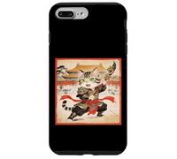 Custodia per iPhone 7 Plus/8 Plus Chibi asiatico cinese guerriero gatto - Meow Kung Fu Vintage Art