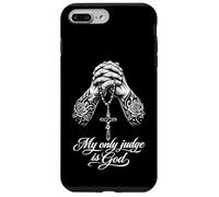 Custodia per iPhone 7 Plus/8 Plus Chicano tatuato Il mio unico giudice è Dio che prega le mani