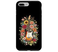 Custodia per iPhone 7 Plus/8 Plus Chitarra Love Floral Botanical Cottagecore Flowers Chitarrista