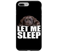Custodia per iPhone 7 Plus/8 Plus Chocolate Lab Let Me Sleep, cucciolo di cane, Brown Lab, mamma e papà