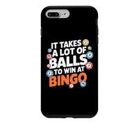 Custodia per iPhone 7 Plus/8 Plus Ci vogliono molte palline per vincere al bingo Citazione divertente