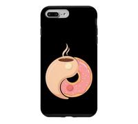 Custodia per iPhone 7 Plus/8 Plus Ciambella al caffè divertente equilibrio colazione