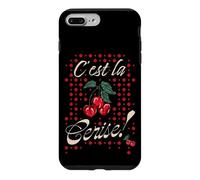 Custodia per iPhone 7 Plus/8 Plus Ciliegie con divertente frase francese "C'est la Cerise!"