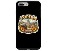 Custodia per iPhone 7 Plus/8 Plus Cimeli del viaggio nella capitale dello stato di Topeka, Kansas Souvenir City