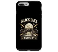 Custodia per iPhone 7 Plus/8 Plus Cintura nera all'uncinetto Craft Humor Crocheters Yarn Mastery