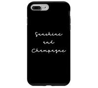 Custodia per iPhone 7 Plus/8 Plus Citation Champagne Humour Sunshine and Champagne