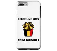 Custodia per iPhone 7 Plus/8 Plus Citation Frites Drapeau Belgique une fois humour Belge