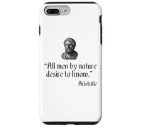 Custodia per iPhone 7 Plus/8 Plus Citazione di Aristotele Tutti gli uomini per natura desiderio di conoscere la filosofia