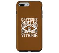 Custodia per iPhone 7 Plus/8 Plus Citazione umoristica per gli amanti del caffè della caffeina non della droga