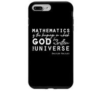 Custodia per iPhone 7 Plus/8 Plus Citazioni cristiane positive Galileo Matematica Dio Universo Regali