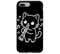 Custodia per iPhone 7 Plus/8 Plus Clarinettista Kawaii Cat