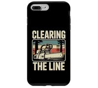 Custodia per iPhone 7 Plus/8 Plus Clearing The Line - Disco da golf da uomo per amanti del golf