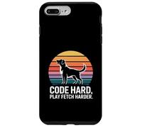Custodia per iPhone 7 Plus/8 Plus Code Hard Play Fetch Harder programmatore amante dei cani