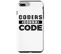 Custodia per iPhone 7 Plus/8 Plus Coders Gonna Code Programmazione informatica