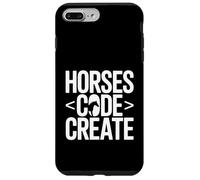 Custodia per iPhone 7 Plus/8 Plus Codice cavalli Crea un amante del programmatore equestre