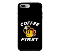 Custodia per iPhone 7 Plus/8 Plus Coffee Lover Retro Cartoon Coffee First