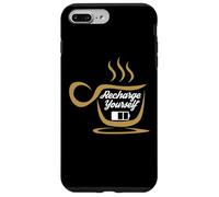 Custodia per iPhone 7 Plus/8 Plus Coffee Recharge Yourself Funny Cafeine Baristas Coffee Lover