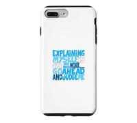 Custodia per iPhone 7 Plus/8 Plus Colore blu Go Ahead, Judge Me Blue Graphic