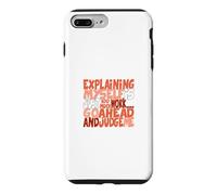 Custodia per iPhone 7 Plus/8 Plus Colore corallo Go Ahead, grafica Judge Me Coral