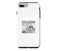 Custodia per iPhone 7 Plus/8 Plus Colore grigio Go Ahead, Judge Me Grafica grigia