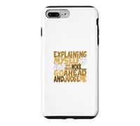 Custodia per iPhone 7 Plus/8 Plus Colore marrone Go Ahead, Judge Me Brown Graphic
