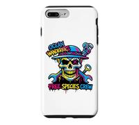 Custodia per iPhone 7 Plus/8 Plus Colorful Pirate Crew Skull Graffiti Ocean Wanderers Skull