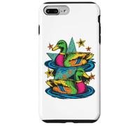 Custodia per iPhone 7 Plus/8 Plus Colorful Preppy Duck Lake Aesthetic Design