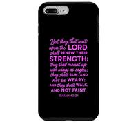 Custodia per iPhone 7 Plus/8 Plus Coloro che aspettano il Signore rinnoveranno la loro forza pregano