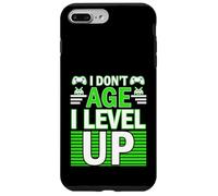 Custodia per iPhone 7 Plus/8 Plus Compleanno Umorismo Non invecchiare Livello Up Giocatore Compleanno