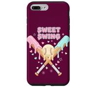 Custodia per iPhone 7 Plus/8 Plus Completo da ragazza Sweet Swing Softball Ice Cream Drip Bats