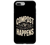 Custodia per iPhone 7 Plus/8 Plus Compost Happens, divertente compostaggio di vermi da giardiniere