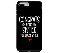 Custodia per iPhone 7 Plus/8 Plus Congrats on Being My Sister You Lucky Big Sister Little Sis