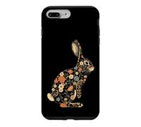 Custodia per iPhone 7 Plus/8 Plus Coniglio Floreale Botanico Bunny Amante Animali