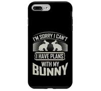 Custodia per iPhone 7 Plus/8 Plus Coniglio Salvataggio Mi dispiace avere piani con il mio coniglio coniglio