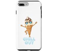 Custodia per iPhone 7 Plus/8 Plus Cono gelato Chill Out - Divertente gioco di parole estivo