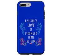 Custodia per iPhone 7 Plus/8 Plus Consapevolezza dell"autismo: Citazione di velocità ADHD forte amore di una sorella