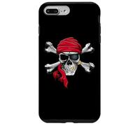 Custodia per iPhone 7 Plus/8 Plus CONTRABAND - Pirate - Red Bandana - Skull & Bones Logo